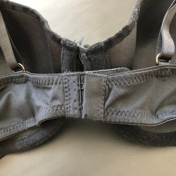 Marilyn Monroe Underwire Mesh Velvet Burnout Bra - Picture 3 of 4